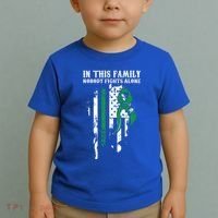Nobody Alonefunny Gift Traumatic Brain Injury Awareness Ribbon Gift Toddler T-Shirt thumb 2