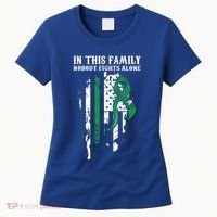Nobody Alonefunny Gift Traumatic Brain Injury Awareness Ribbon Gift Women's T-Shirt thumb 0