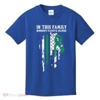Nobody Alonefunny Gift Traumatic Brain Injury Awareness Ribbon Gift Kids T-Shirt thumb 0