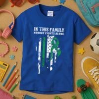 Nobody Alonefunny Gift Traumatic Brain Injury Awareness Ribbon Gift Kids T-Shirt thumb 3