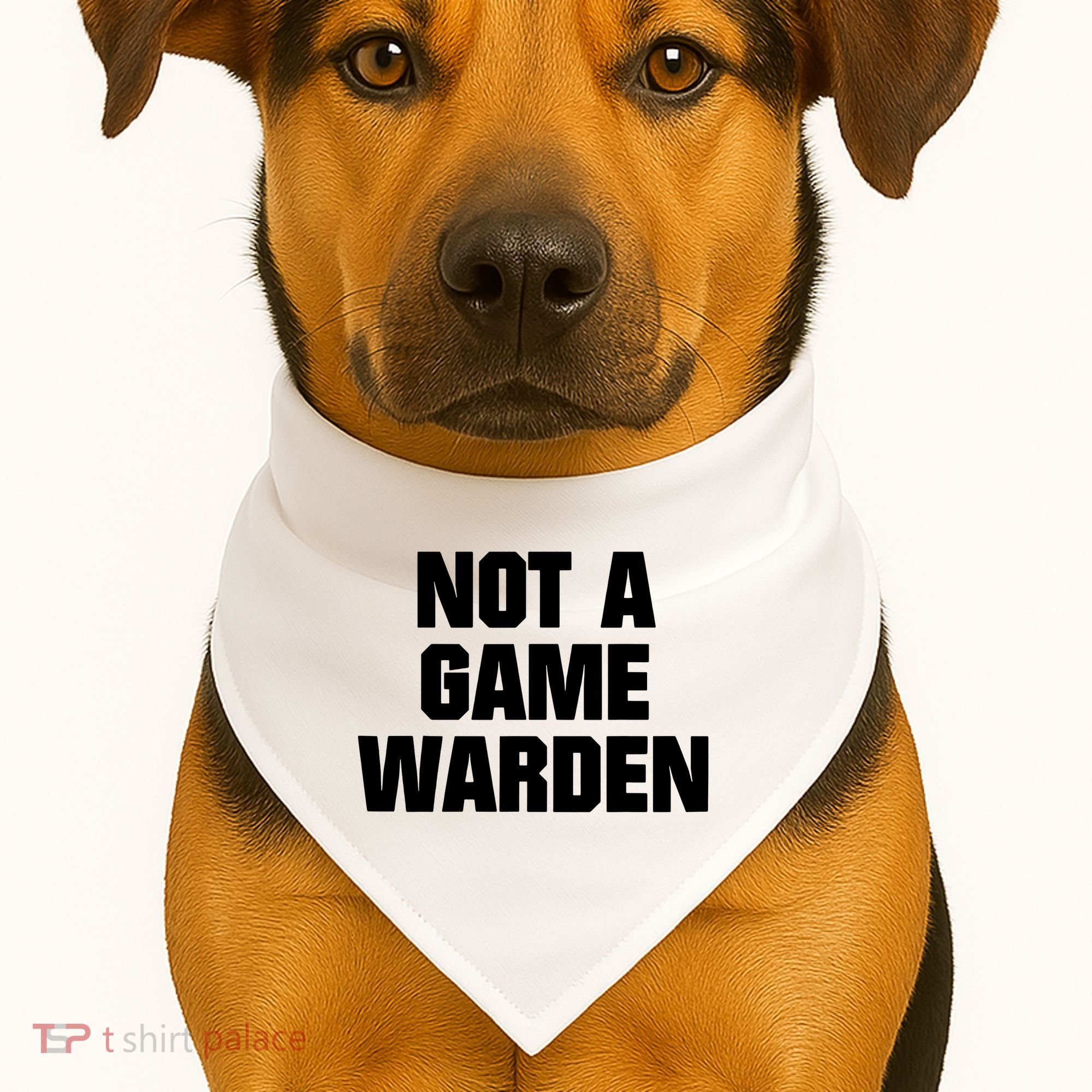 Not A Game Warden USA-Made Doggie Bandana