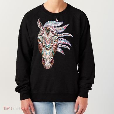 Native American Geometric Horse Women's Sweatshirt