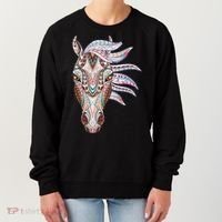 Native American Geometric Horse Women's Sweatshirt thumb 0