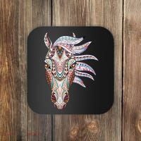 Native American Geometric Horse Coaster thumb 0