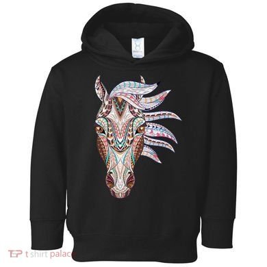 Native American Geometric Horse Toddler Hoodie