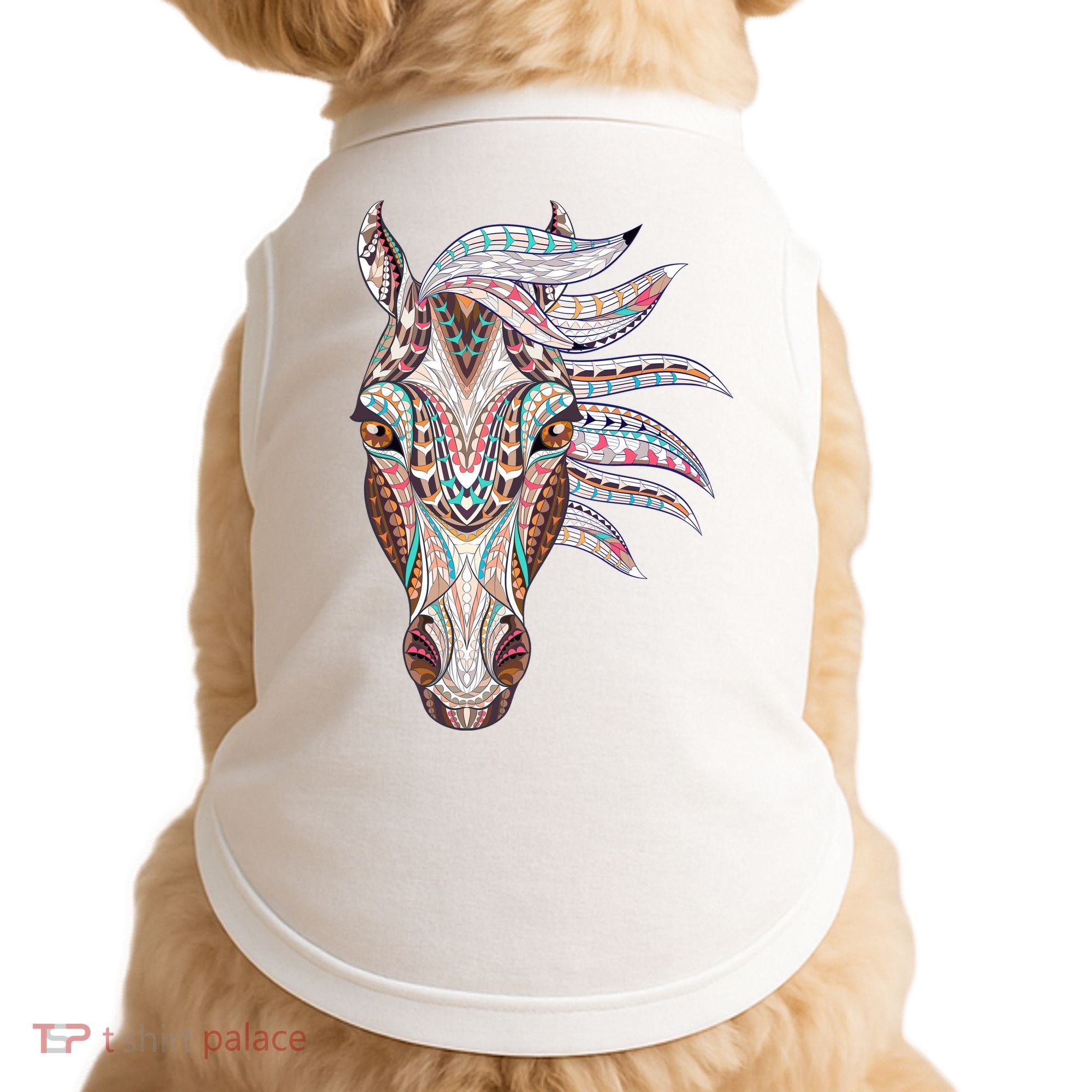 Native American Geometric Horse Doggie Tank