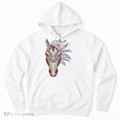 Native American Geometric Horse Hoodie