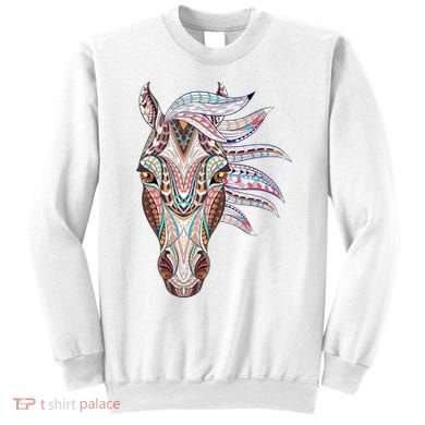 Native American Geometric Horse Sweatshirt
