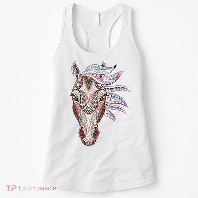 Native American Geometric Horse Women's Tank Top