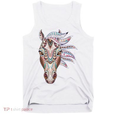 Native American Geometric Horse Tank Top