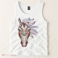 Native American Geometric Horse Tank Top thumb 2