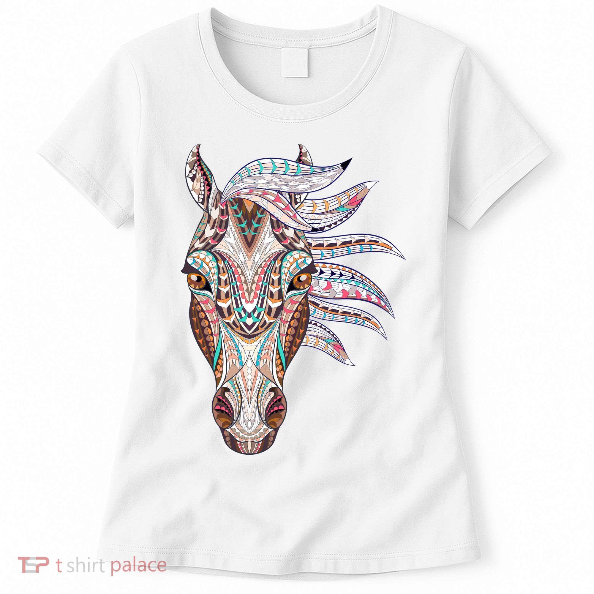 Native American Geometric Horse Women's T-Shirt
