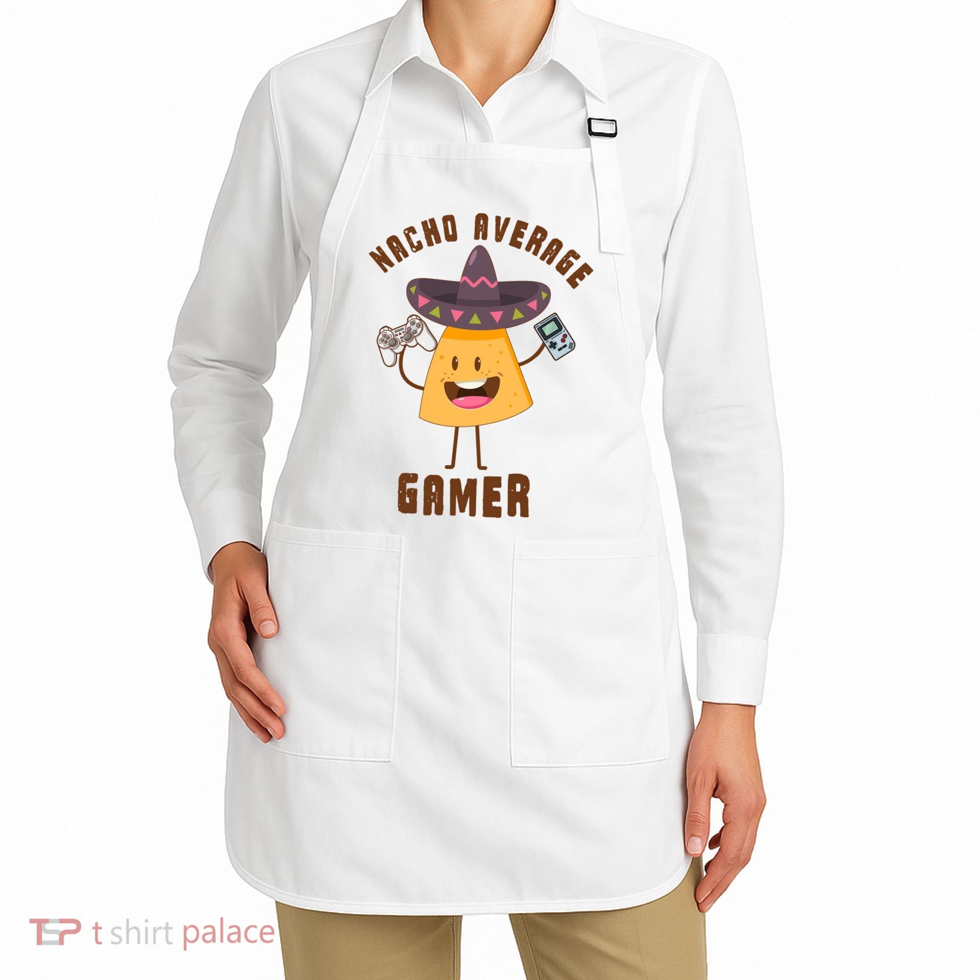 NACHO AVERAGE GAMER FUNNY GAMING MEME Apron