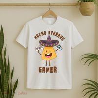 NACHO AVERAGE GAMER FUNNY GAMING MEME T-Shirt thumb 2