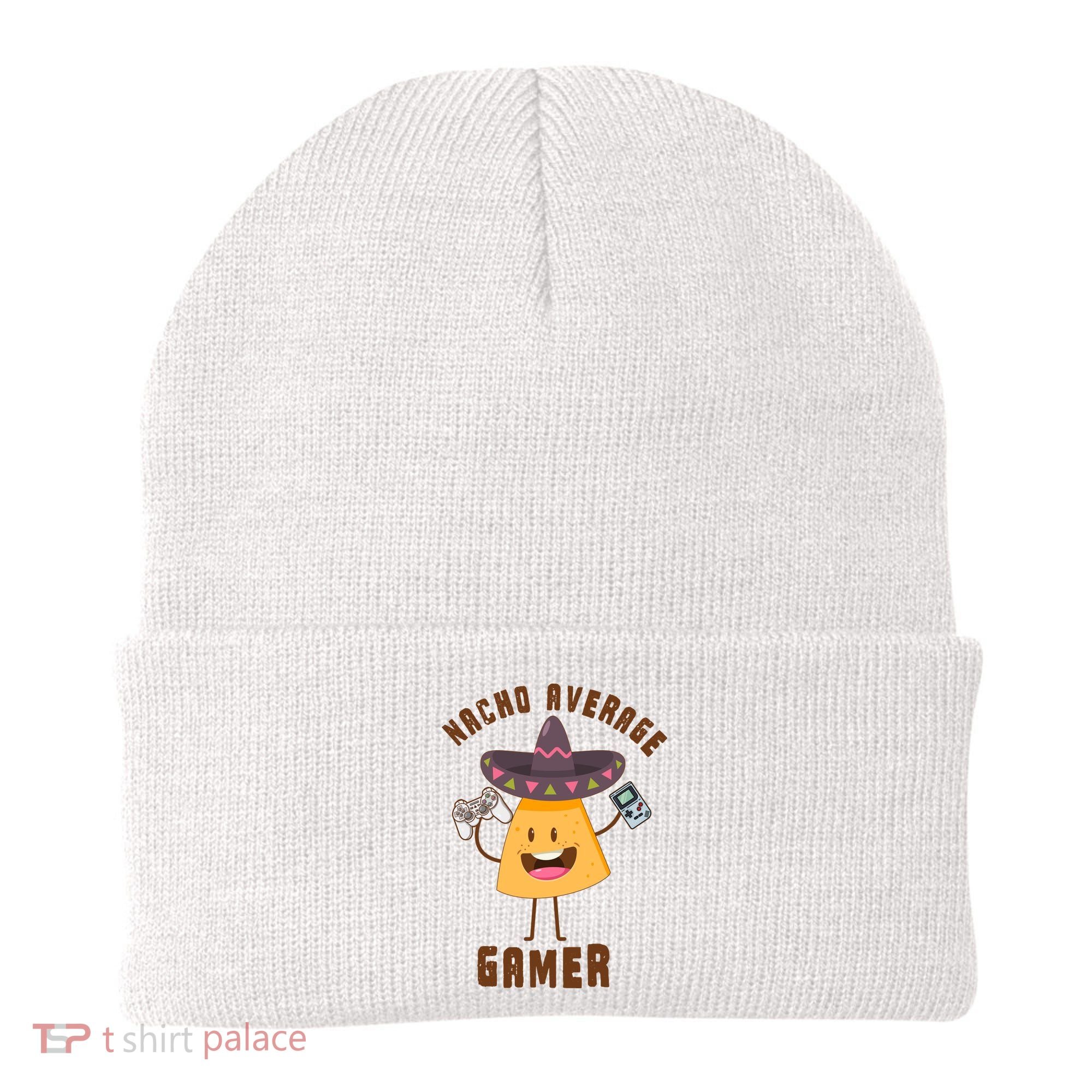 NACHO AVERAGE GAMER FUNNY GAMING MEME Beanie