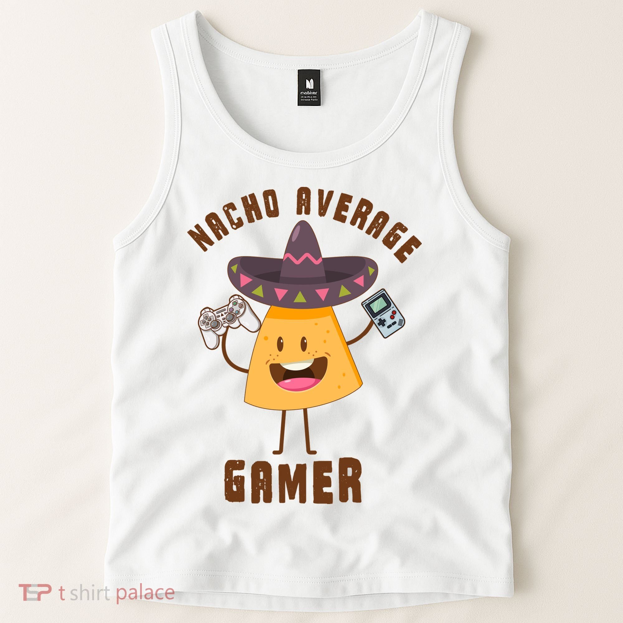 NACHO AVERAGE GAMER FUNNY GAMING MEME Tank Top