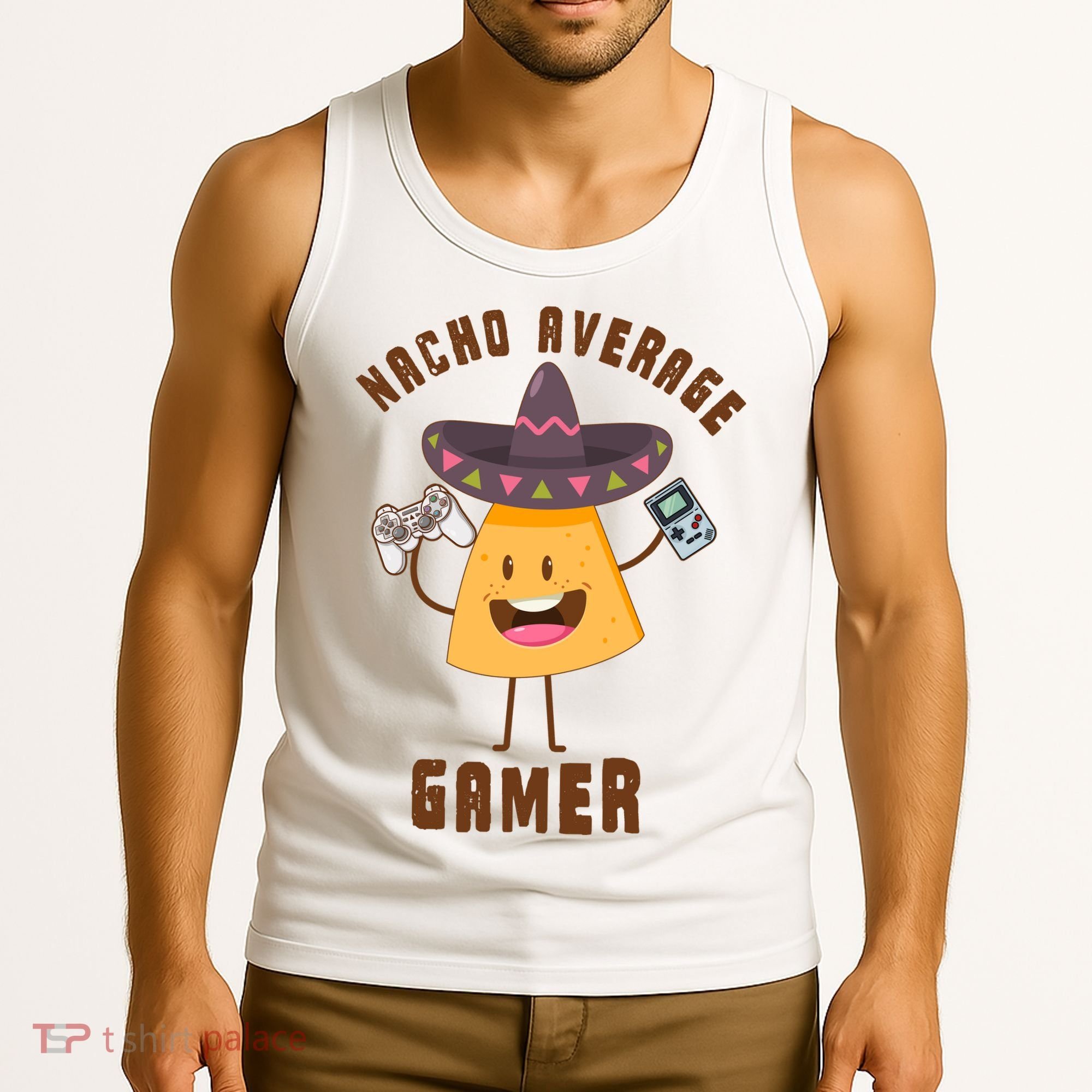 NACHO AVERAGE GAMER FUNNY GAMING MEME Tank Top