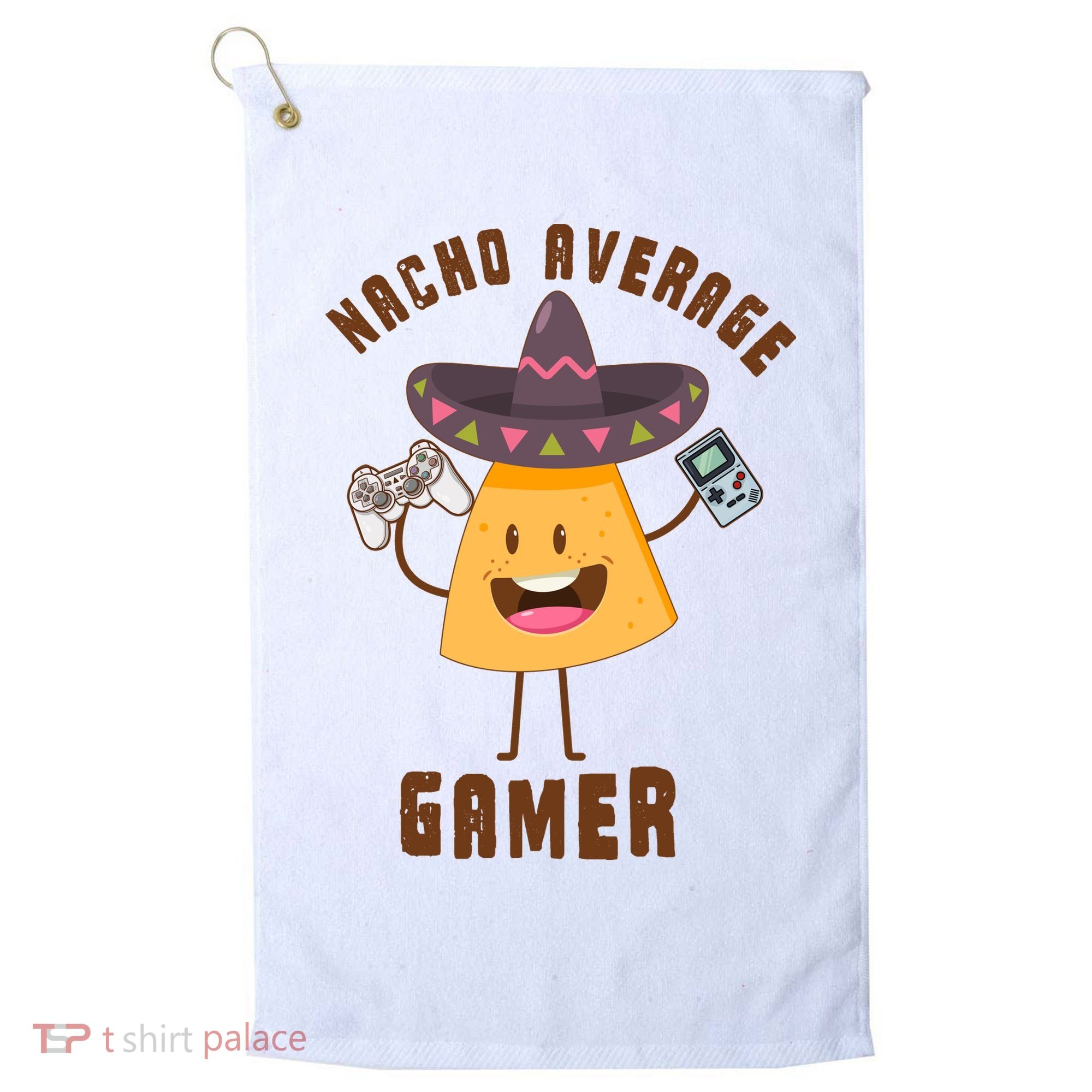 NACHO AVERAGE GAMER FUNNY GAMING MEME Golf Towel