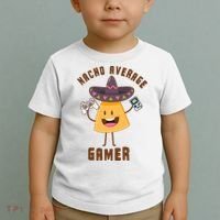 NACHO AVERAGE GAMER FUNNY GAMING MEME Toddler T-Shirt thumb 2