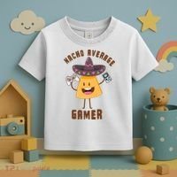 NACHO AVERAGE GAMER FUNNY GAMING MEME Toddler T-Shirt thumb 3