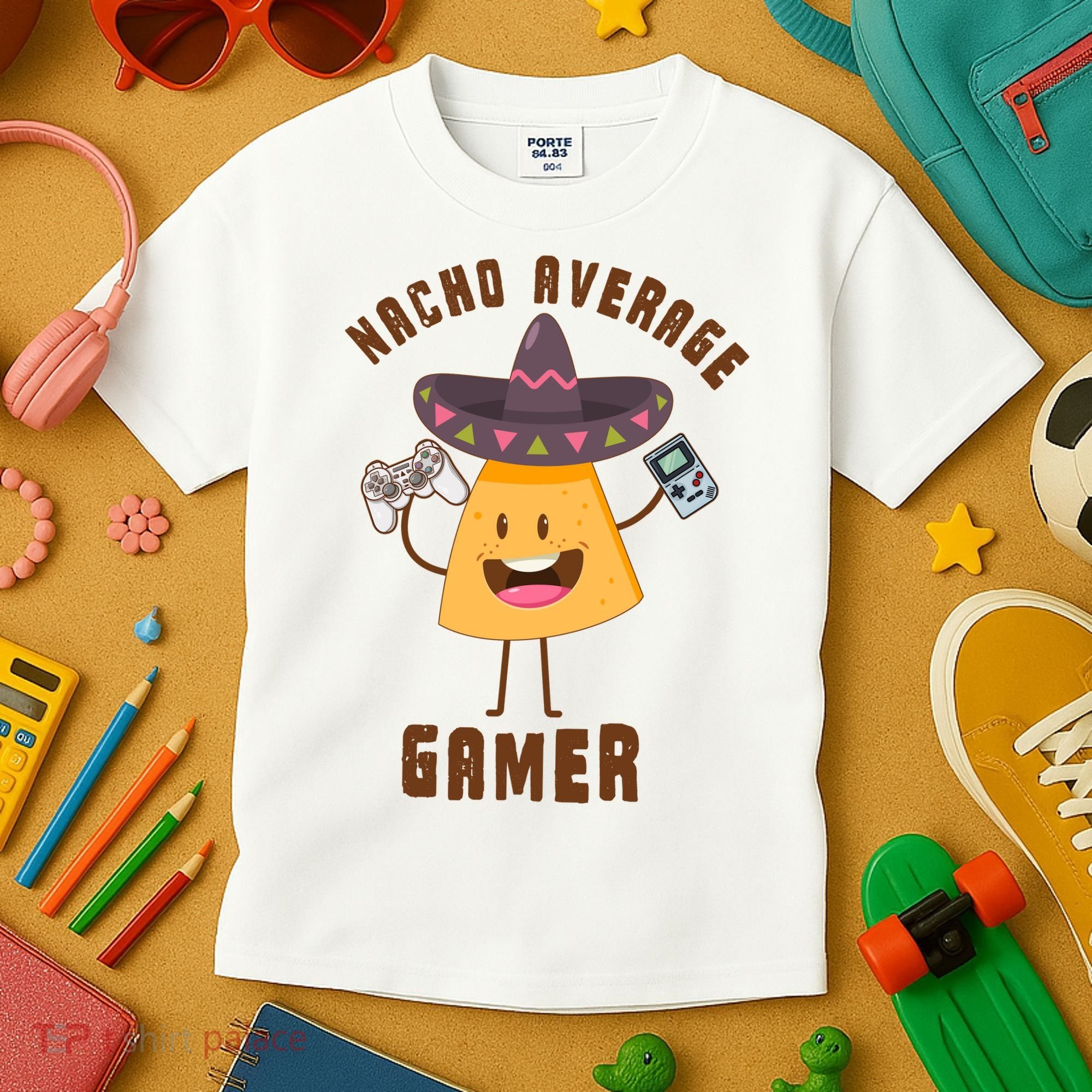 NACHO AVERAGE GAMER FUNNY GAMING MEME Kids T-Shirt
