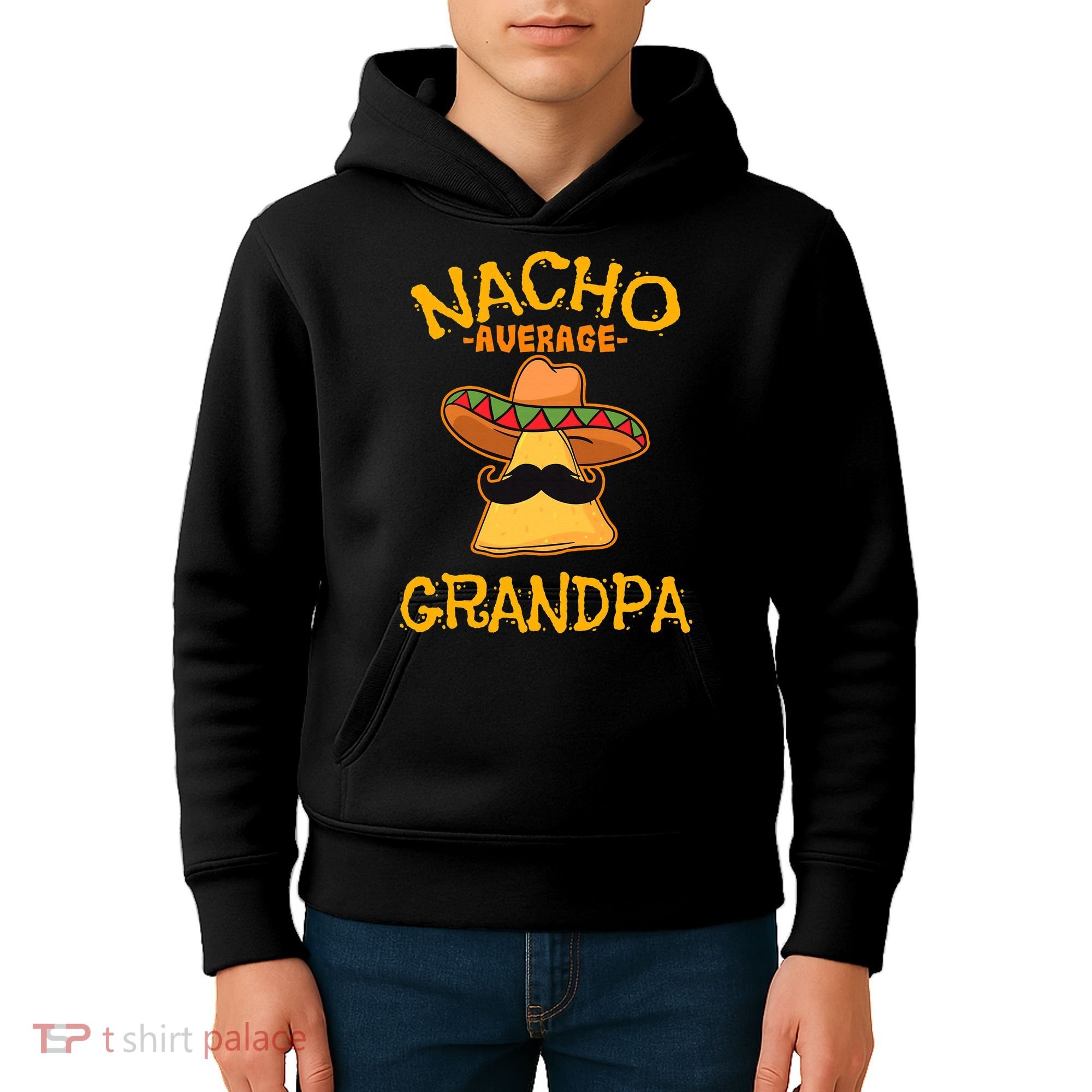 Nacho Average Grandpa Mexican Dish Granddad Cinco De Mayo Kids Hoodie