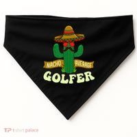 Nacho Average Golfer Golfing Lover Golf Tournament Hobby USA-Made Doggie Bandana thumb 0