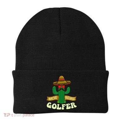 Nacho Average Golfer Golfing Lover Golf Tournament Hobby Beanie