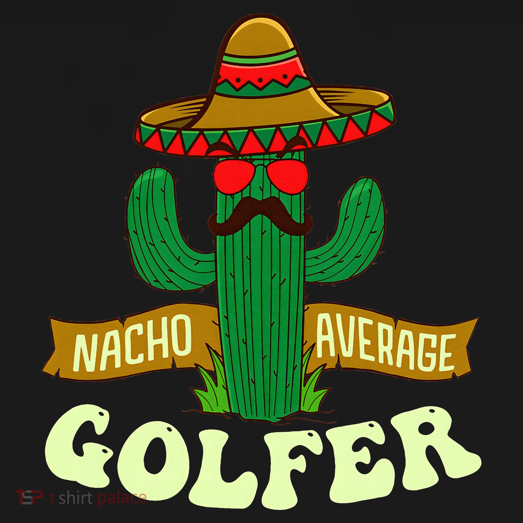 Nacho Average Golfer Golfing Lover Golf Tournament Hobby Women's Tank Top