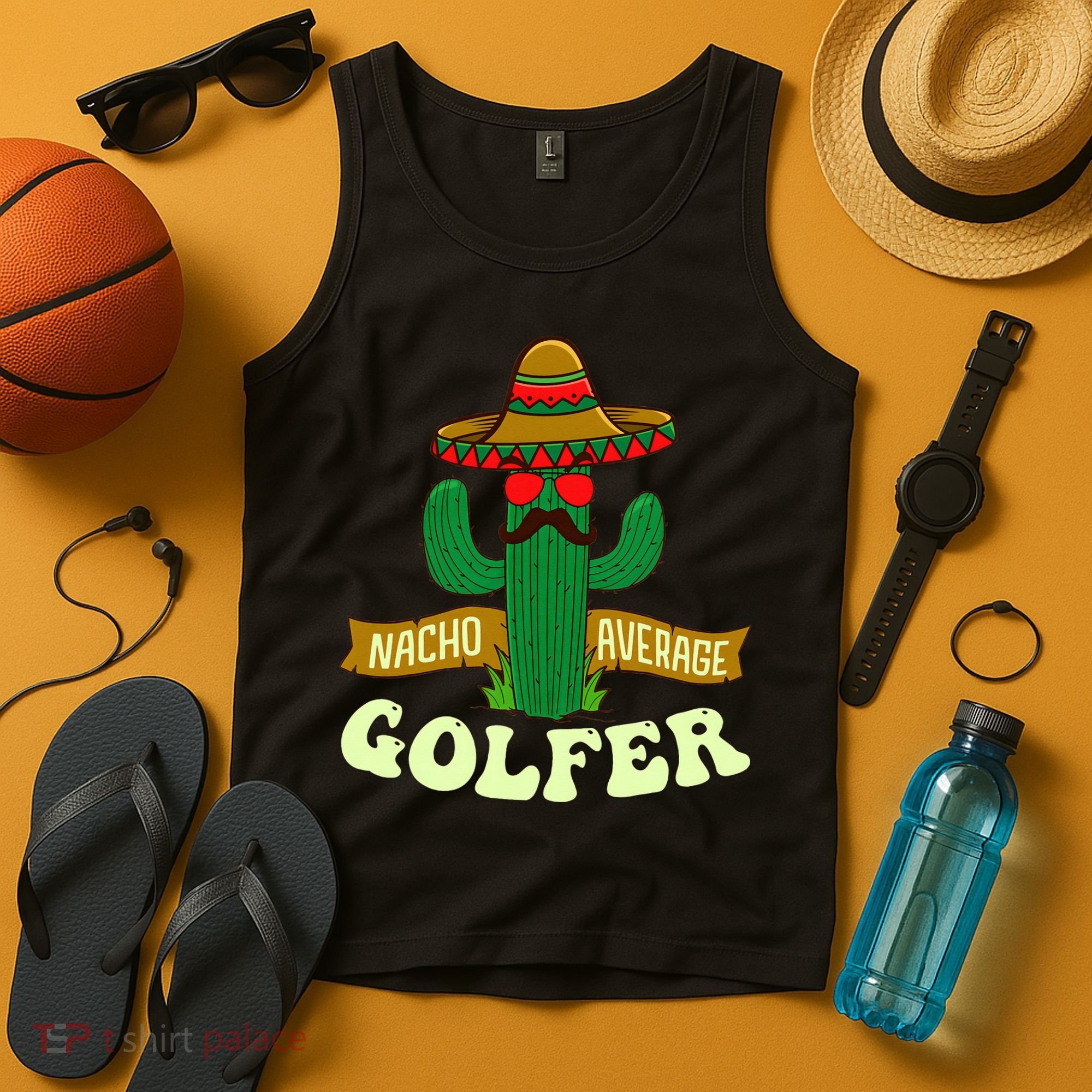 Nacho Average Golfer Golfing Lover Golf Tournament Hobby Tank Top