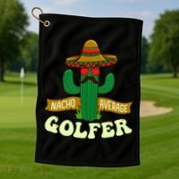 Nacho Average Golfer Golfing Lover Golf Tournament Hobby Golf Towel thumb 1
