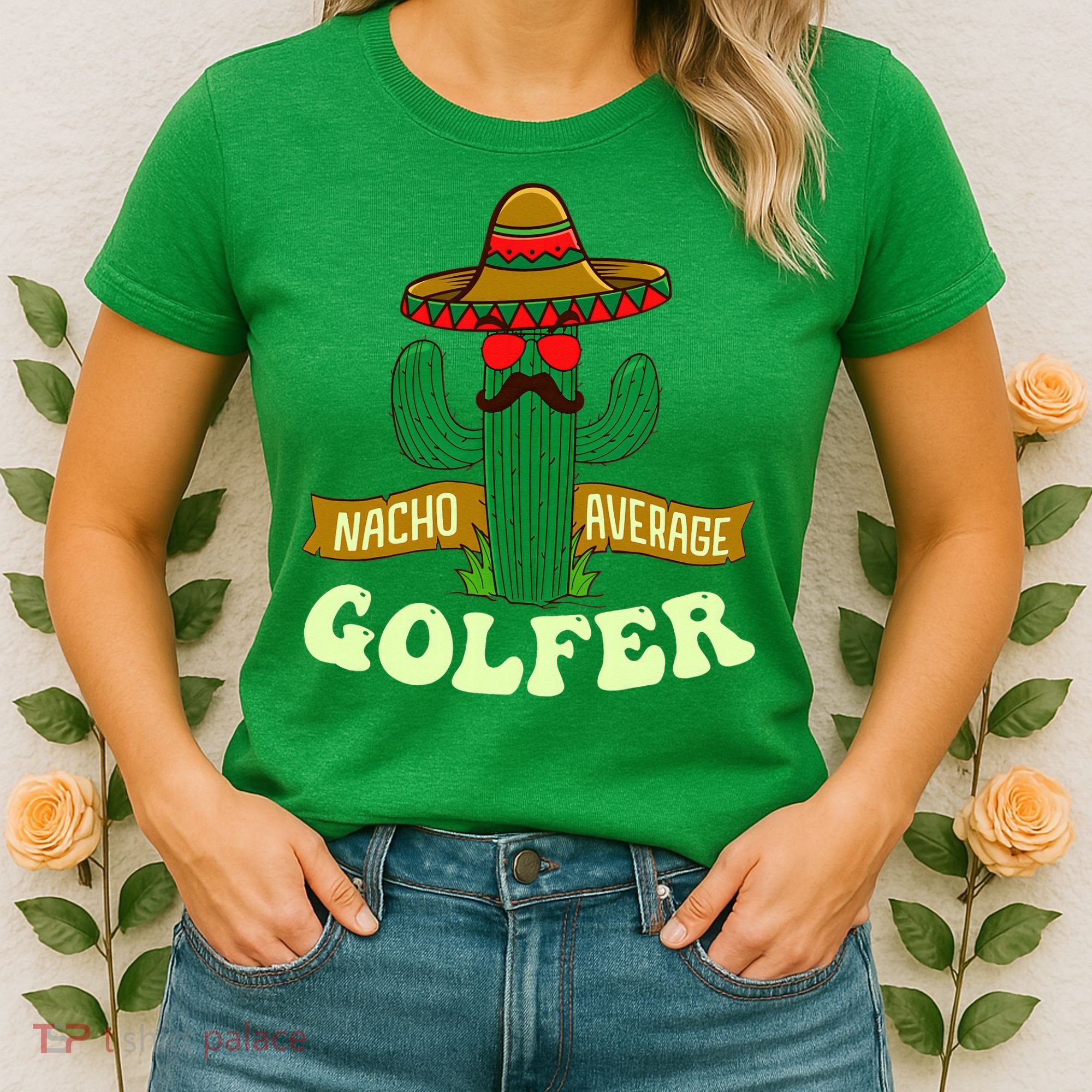 Nacho Average Golfer Golfing Lover Golf Tournament Hobby Women's T-Shirt