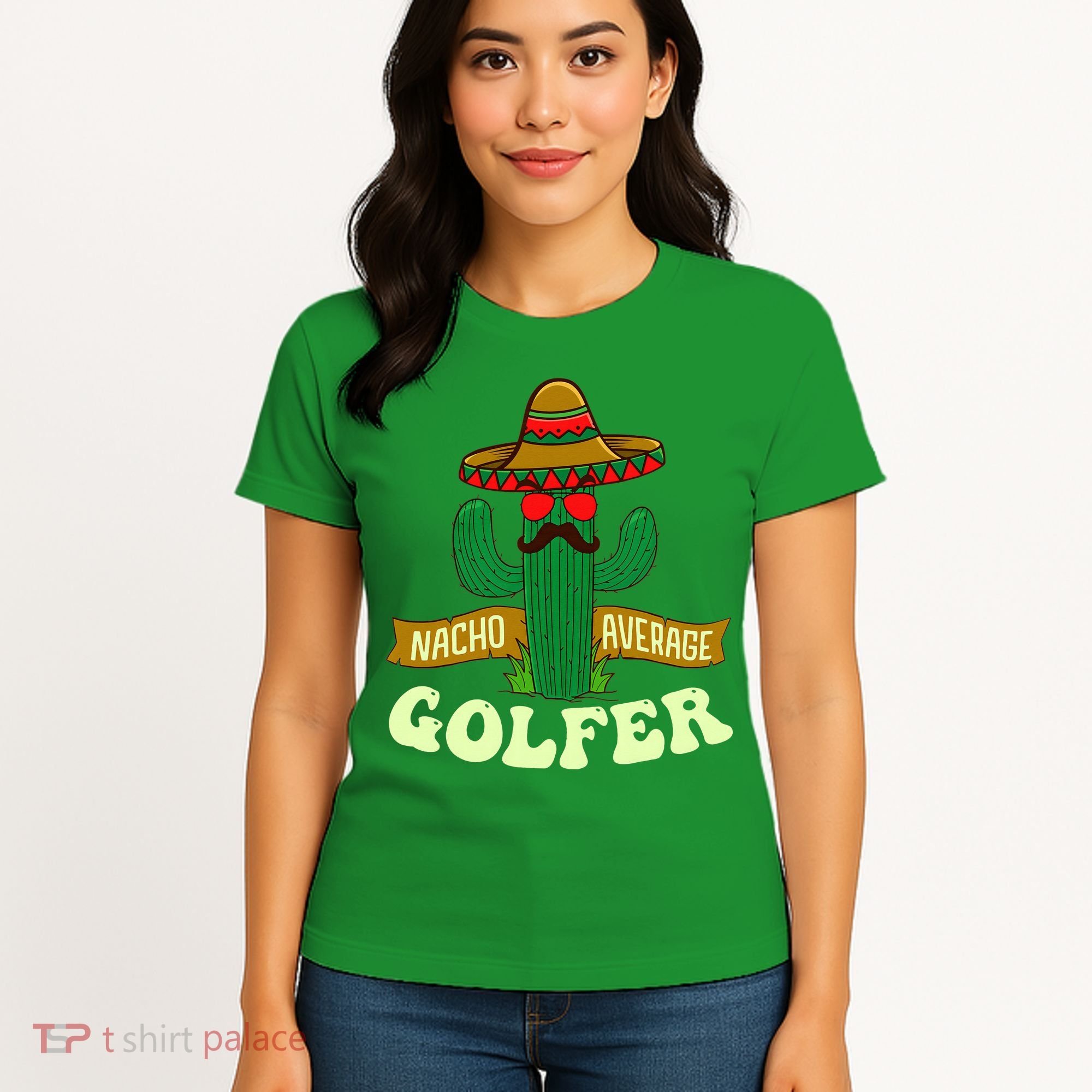 Nacho Average Golfer Golfing Lover Golf Tournament Hobby Women's T-Shirt