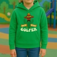 Nacho Average Golfer Golfing Lover Golf Tournament Hobby Kids Hoodie thumb 3