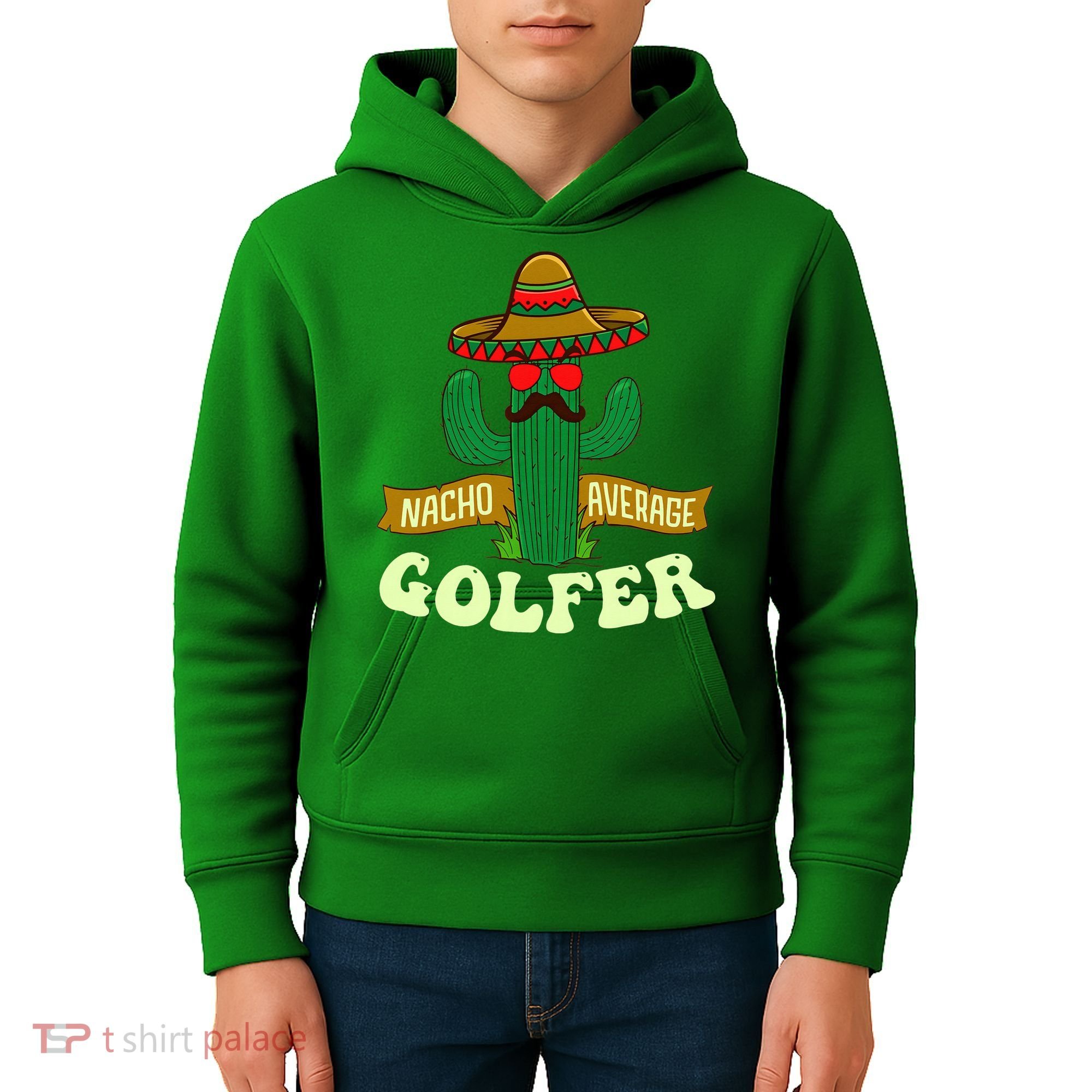 Nacho Average Golfer Golfing Lover Golf Tournament Hobby Kids Hoodie
