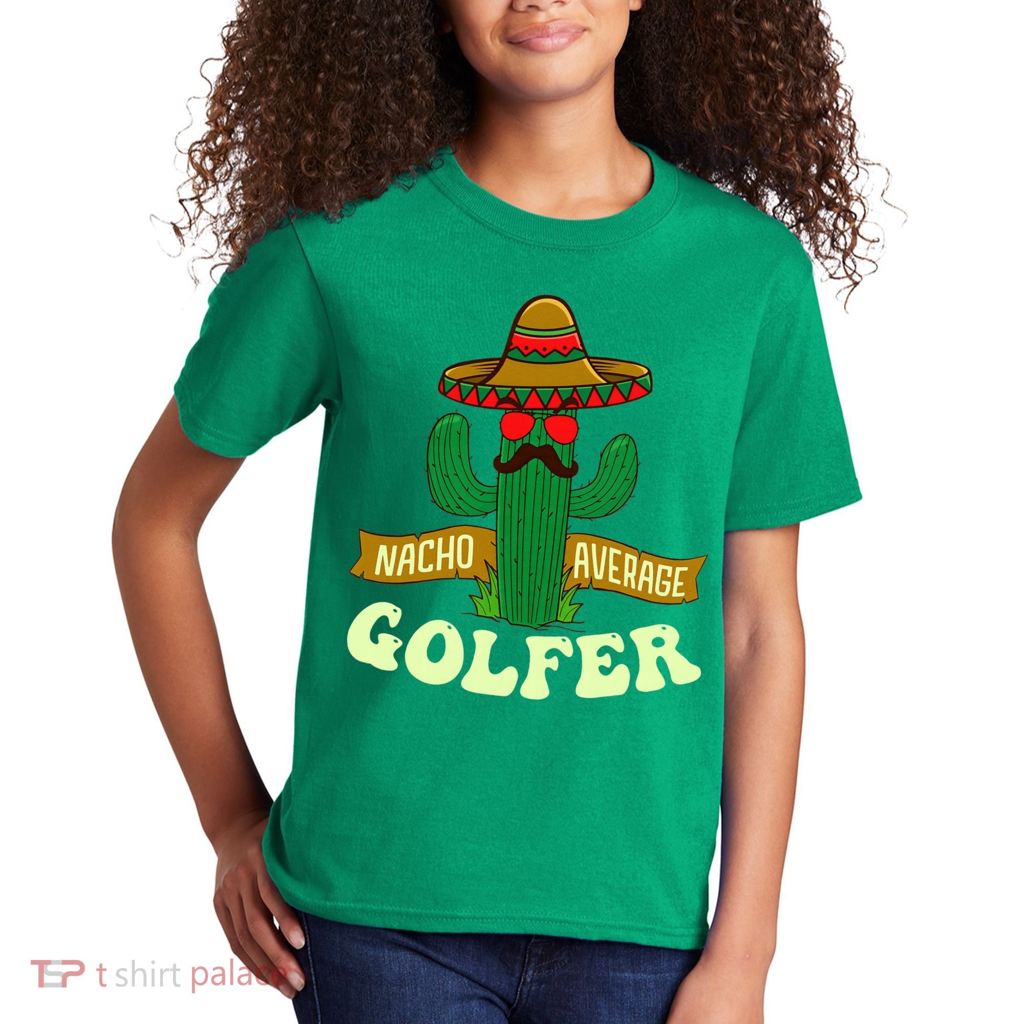 Nacho Average Golfer Golfing Lover Golf Tournament Hobby Kids T-Shirt