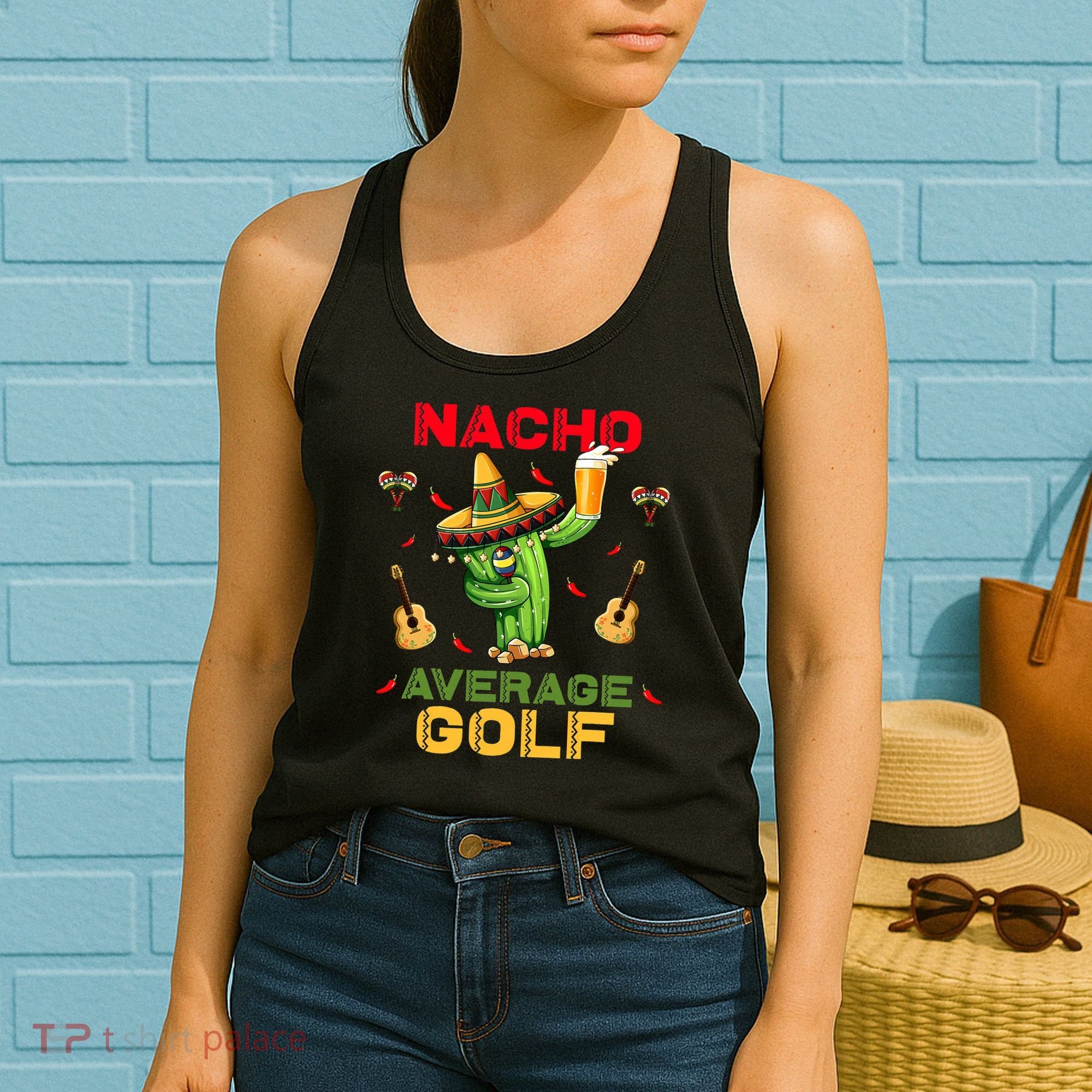 Nacho Average Golf Cinco De Mayo Mexican Fiesta Party Women's Tank Top
