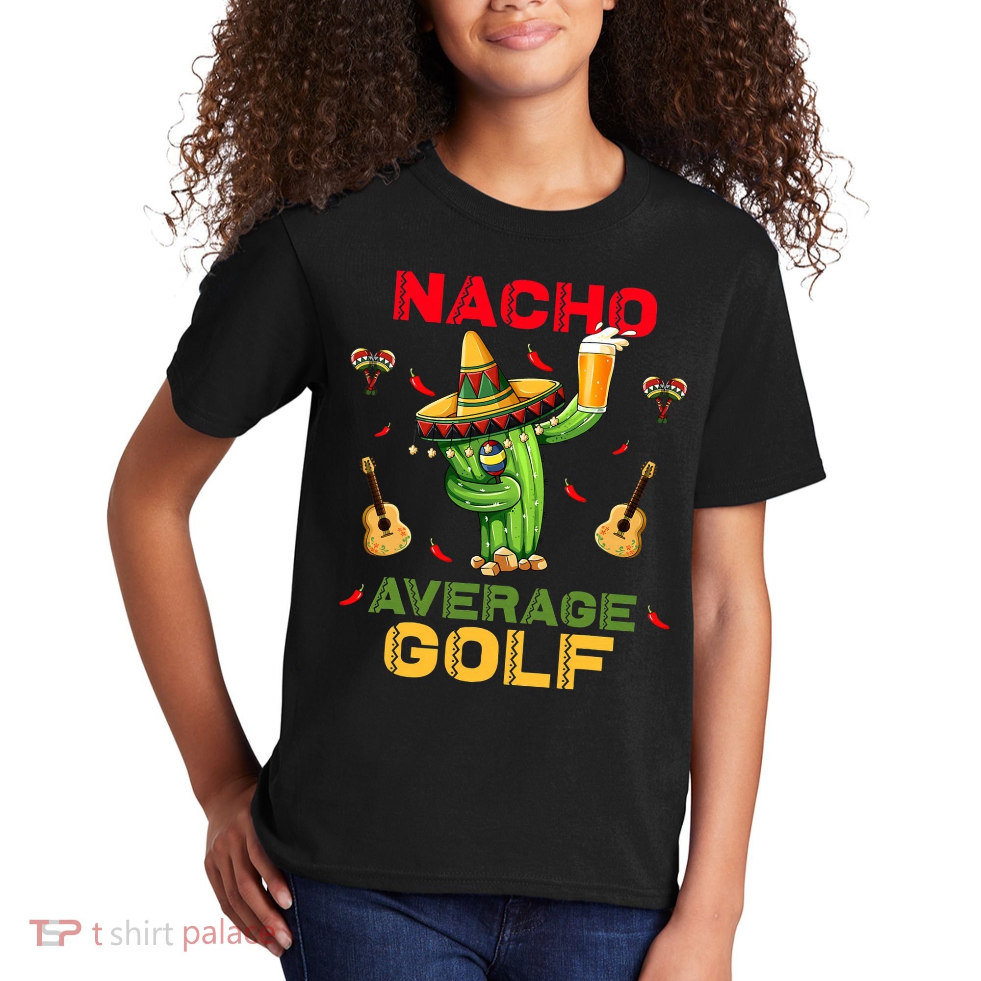 Nacho Average Golf Cinco De Mayo Mexican Fiesta Party Kids T-Shirt
