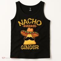 Nacho Average Ginger Mexican Redhead Cinco De Mayo Fiesta Tank Top thumb 2