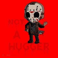 Not A Hugger Funny Jason Friday The 13th Funny Hugger Santa Hat thumb 1