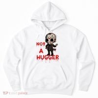 Not A Hugger Funny Jason Friday The 13th Funny Hugger Hoodie thumb 0