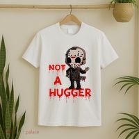 Not A Hugger Funny Jason Friday The 13th Funny Hugger T-Shirt thumb 2
