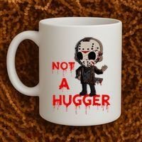 Not A Hugger Funny Jason Friday The 13th Funny Hugger Coffee Mug thumb 2