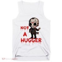 Not A Hugger Funny Jason Friday The 13th Funny Hugger Tank Top thumb 0