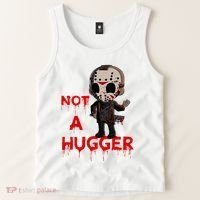 Not A Hugger Funny Jason Friday The 13th Funny Hugger Tank Top thumb 2
