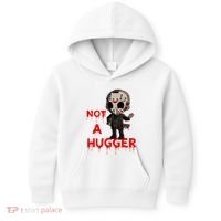 Not A Hugger Funny Jason Friday The 13th Funny Hugger Kids Hoodie thumb 0