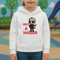 Not A Hugger Funny Jason Friday The 13th Funny Hugger Kids Hoodie thumb 3