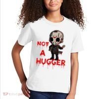 Not A Hugger Funny Jason Friday The 13th Funny Hugger Kids T-Shirt thumb 2