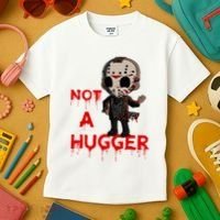 Not A Hugger Funny Jason Friday The 13th Funny Hugger Kids T-Shirt thumb 3