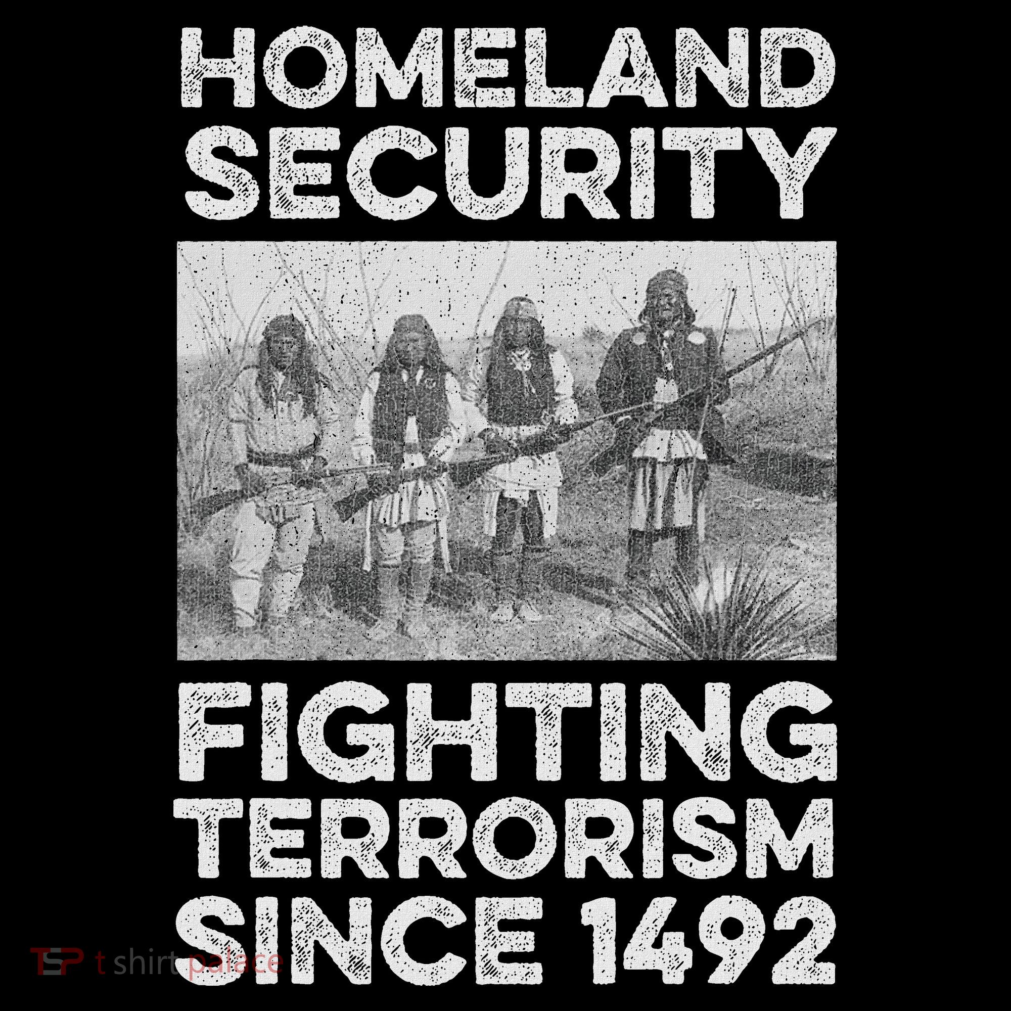 Native American Homeland Security Fighting Terrorism 1492 Women's Hoodie